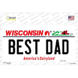 Best Dad Wisconsin Novelty Sticker Decal
