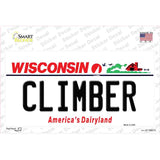 Climber Wisconsin Novelty Sticker Decal