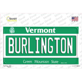 Burlington Vermont Novelty Sticker Decal
