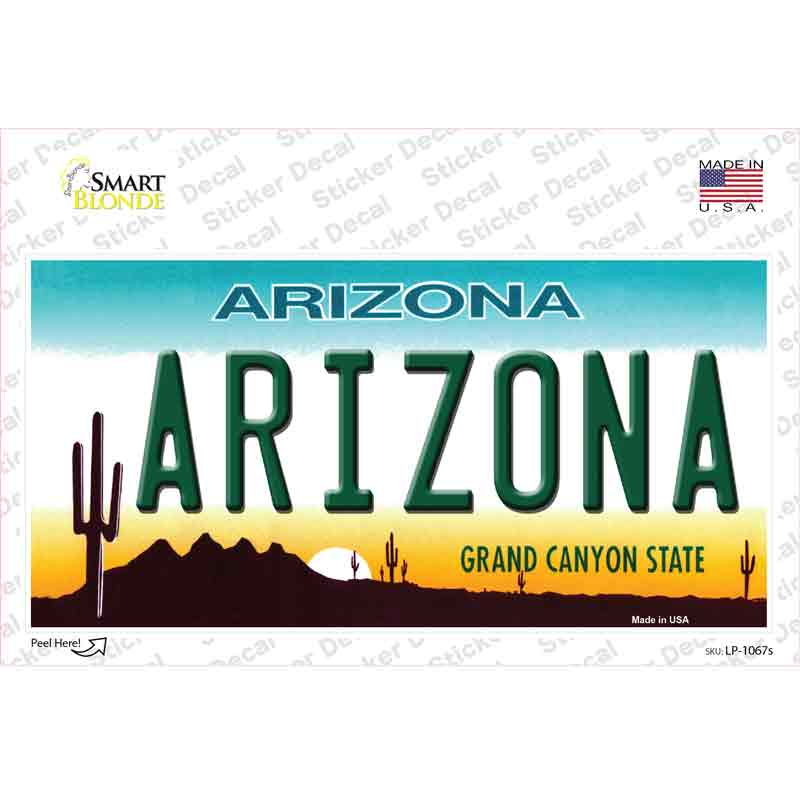 Arizona Background Novelty Sticker Decal