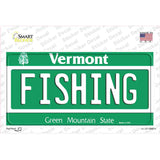 Fishing Vermont Novelty Sticker Decal