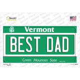 Best Dad Vermont Novelty Sticker Decal