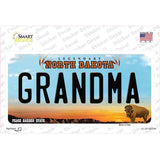 Grandma North Dakota Novelty Sticker Decal