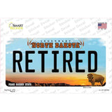 Retired North Dakota Novelty Sticker Decal