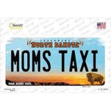 Moms Taxi North Dakota Novelty Sticker Decal