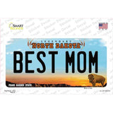 Best Mom North Dakota Novelty Sticker Decal