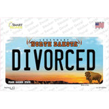 Divorced North Dakota Novelty Sticker Decal