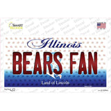 Bears Fan Illinois Novelty Sticker Decal