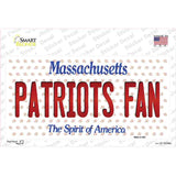 Patriots Fan Massachusetts Novelty Sticker Decal