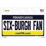 Six Burgh Fan Pennsylvania Novelty Sticker Decal