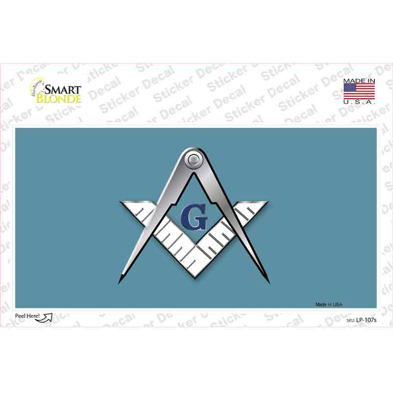 Masons Logo Novelty Sticker Decal