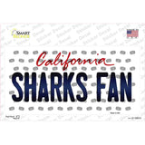 Sharks Fan California Novelty Sticker Decal