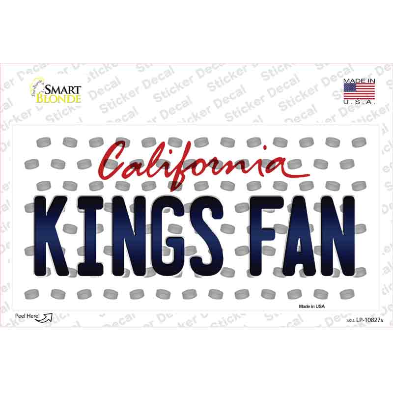 Kings Fan California Novelty Sticker Decal
