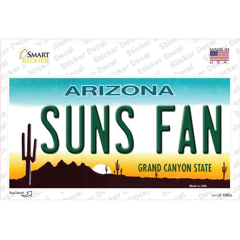 Suns Fan Arizona Novelty Sticker Decal