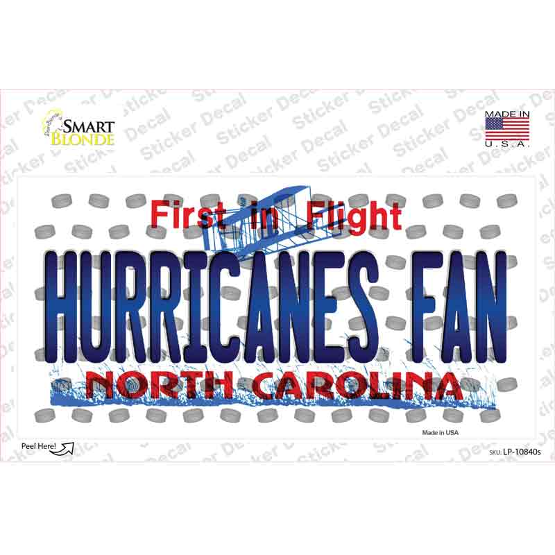 Hurricanes Fan North Carolina Novelty Sticker Decal