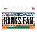 Hawks Fan Georgia Novelty Sticker Decal