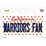 Warriors Fan California Novelty Sticker Decal