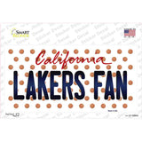 Lakers Fan California Novelty Sticker Decal