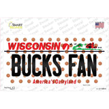 Bucks Fan Wisconsin Novelty Sticker Decal