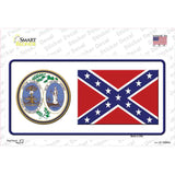 Confederate Flag South Carolina Seal Novelty Sticker Decal