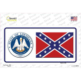 Confederate Flag Louisiana Seal Novelty Sticker Decal