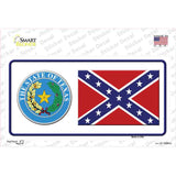 Confederate Flag Texas Seal Novelty Sticker Decal
