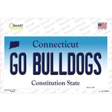 Go Bulldogs Connecticut Novelty Sticker Decal