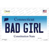Bad Girl Connecticut Novelty Sticker Decal