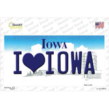 I Love Iowa Novelty Sticker Decal
