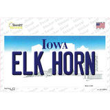 Elk Horn Iowa Novelty Sticker Decal