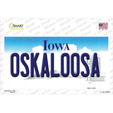 Oskaloosa Iowa Novelty Sticker Decal