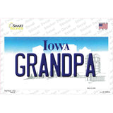 Grandpa Iowa Novelty Sticker Decal