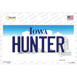 Hunter Iowa Novelty Sticker Decal
