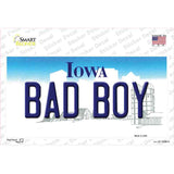 Bad Boy Iowa Novelty Sticker Decal