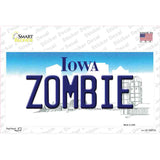 Zombie Iowa Novelty Sticker Decal