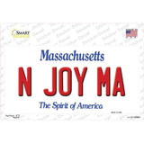 N Joy MA Massachusetts Novelty Sticker Decal
