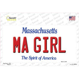 MA Girl Massachusetts Novelty Sticker Decal