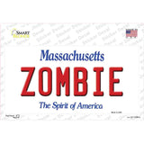 Zombie Massachusetts Novelty Sticker Decal