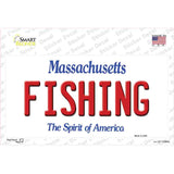 Fishing Massachusetts Novelty Sticker Decal