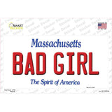 Bad Girl Massachusetts Novelty Sticker Decal