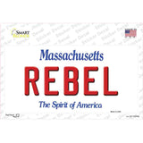 Rebel Massachusetts Novelty Sticker Decal
