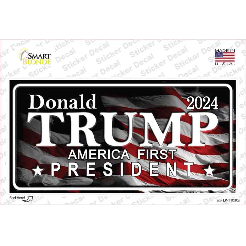 America First Trump Novelty Sticker Decal