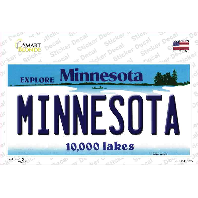 Minnesota Novelty Sticker Decal