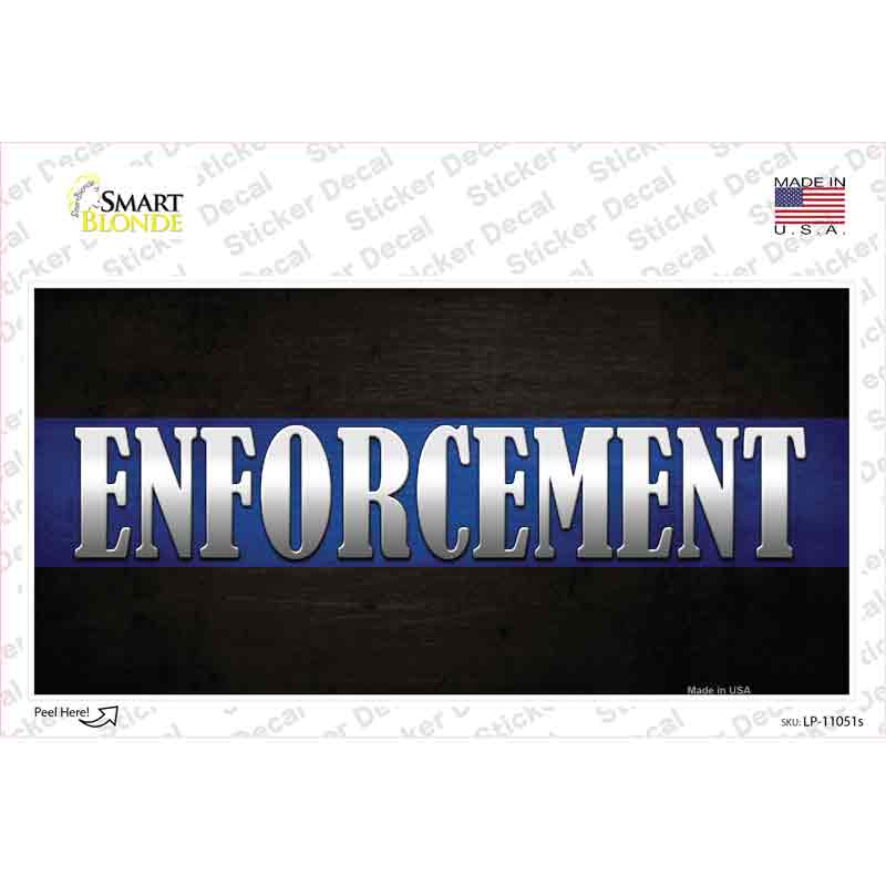 Enforcement Novelty Sticker Decal