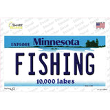 Fishing Minnesota State Novelty Sticker Decal