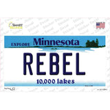 Rebel Minnesota State Novelty Sticker Decal