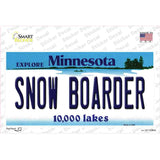 Snow Boarder Minnesota State Novelty Sticker Decal