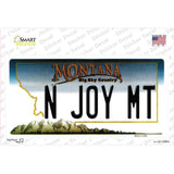 N Joy MT Montana State Novelty Sticker Decal