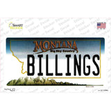 Billings Montana State Novelty Sticker Decal