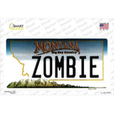 Zombie Montana State Novelty Sticker Decal